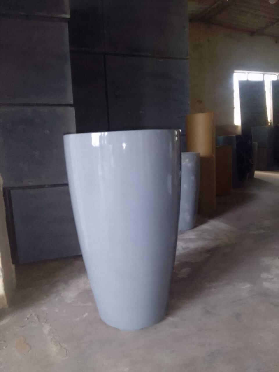 Ribs Planter , H-710mm, D-510mm
